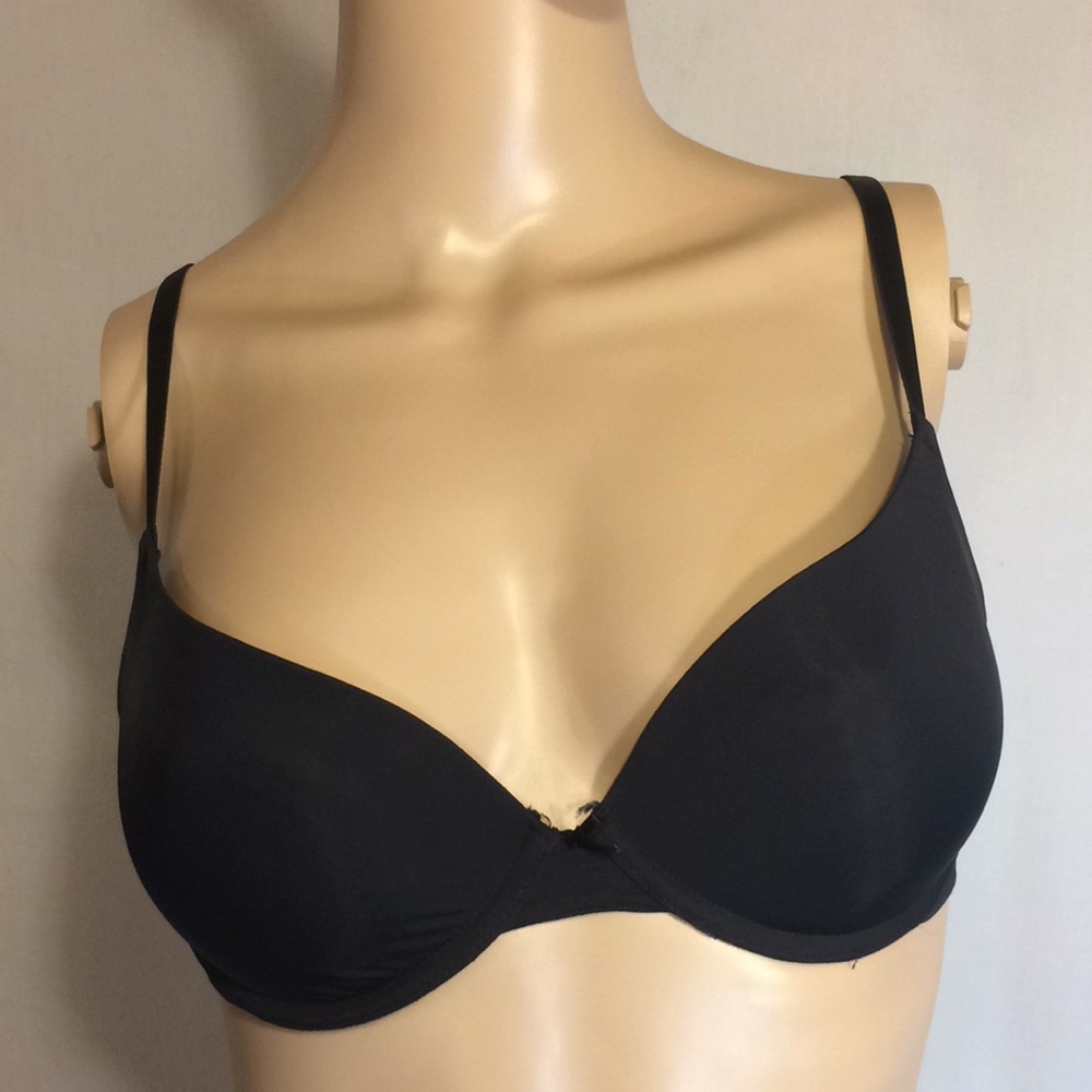 Forever 21 Black Padded Underwide Bra, Sz 34C